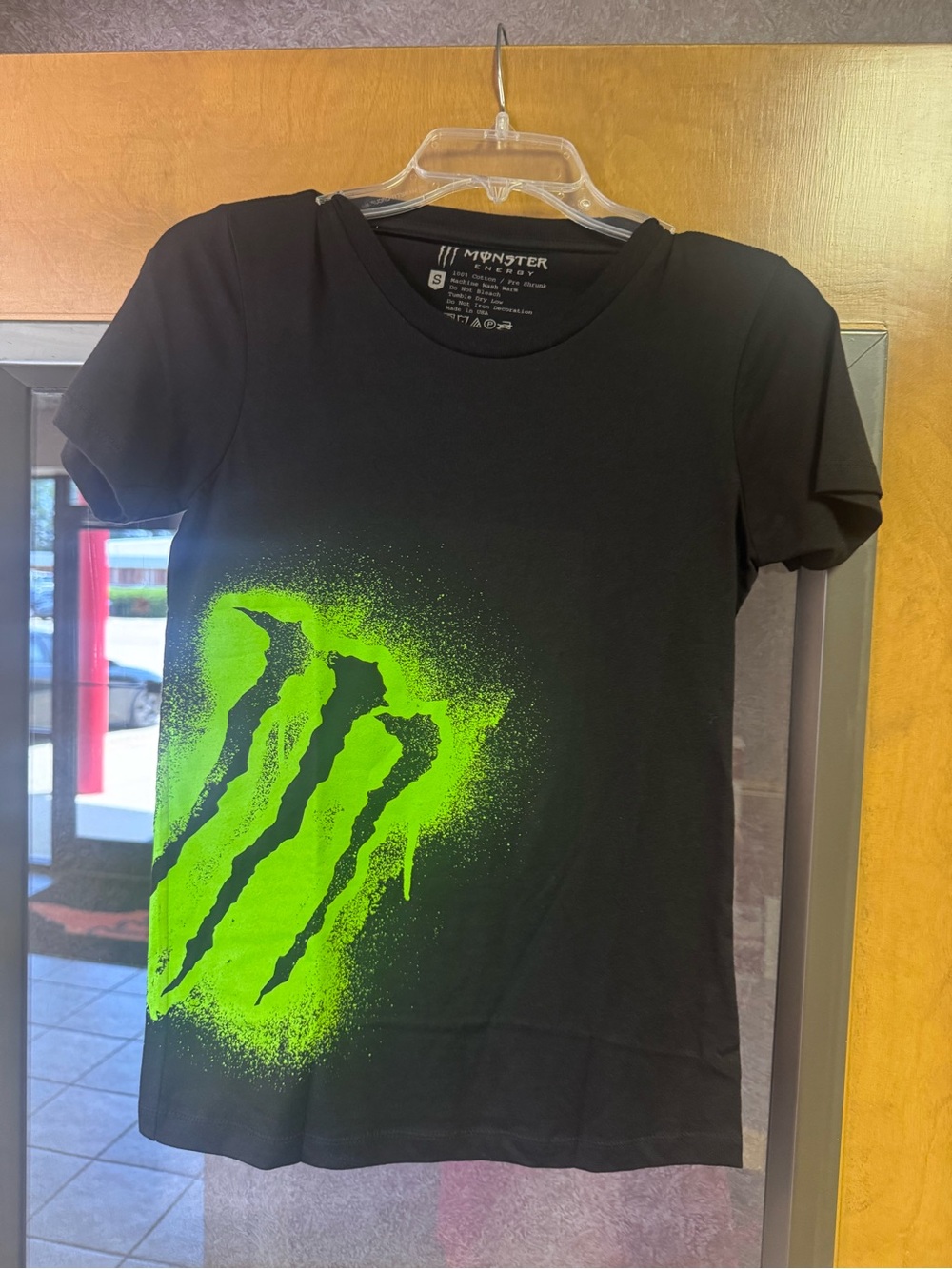 Monster Energy T-Shirt with Neon Green Logo